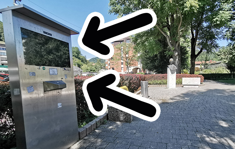 Lokacija informacijskega zaslona